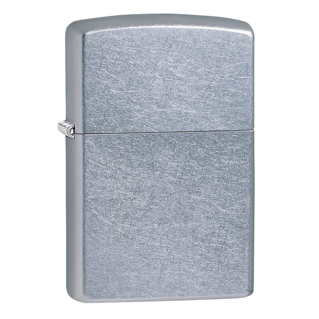 Classic Zippo lighter with a brushed silver finish.
