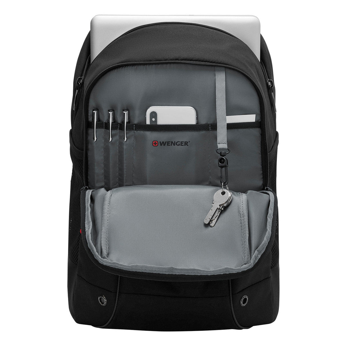 Wenger Roadjumper Black 16 Inch Backpack with Comfort and Organization 604429