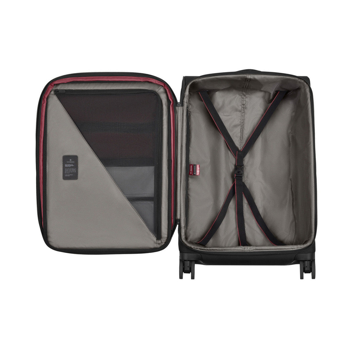 Victorinox Recycled PET Medium Travel Case Black Four-Wheel 612420