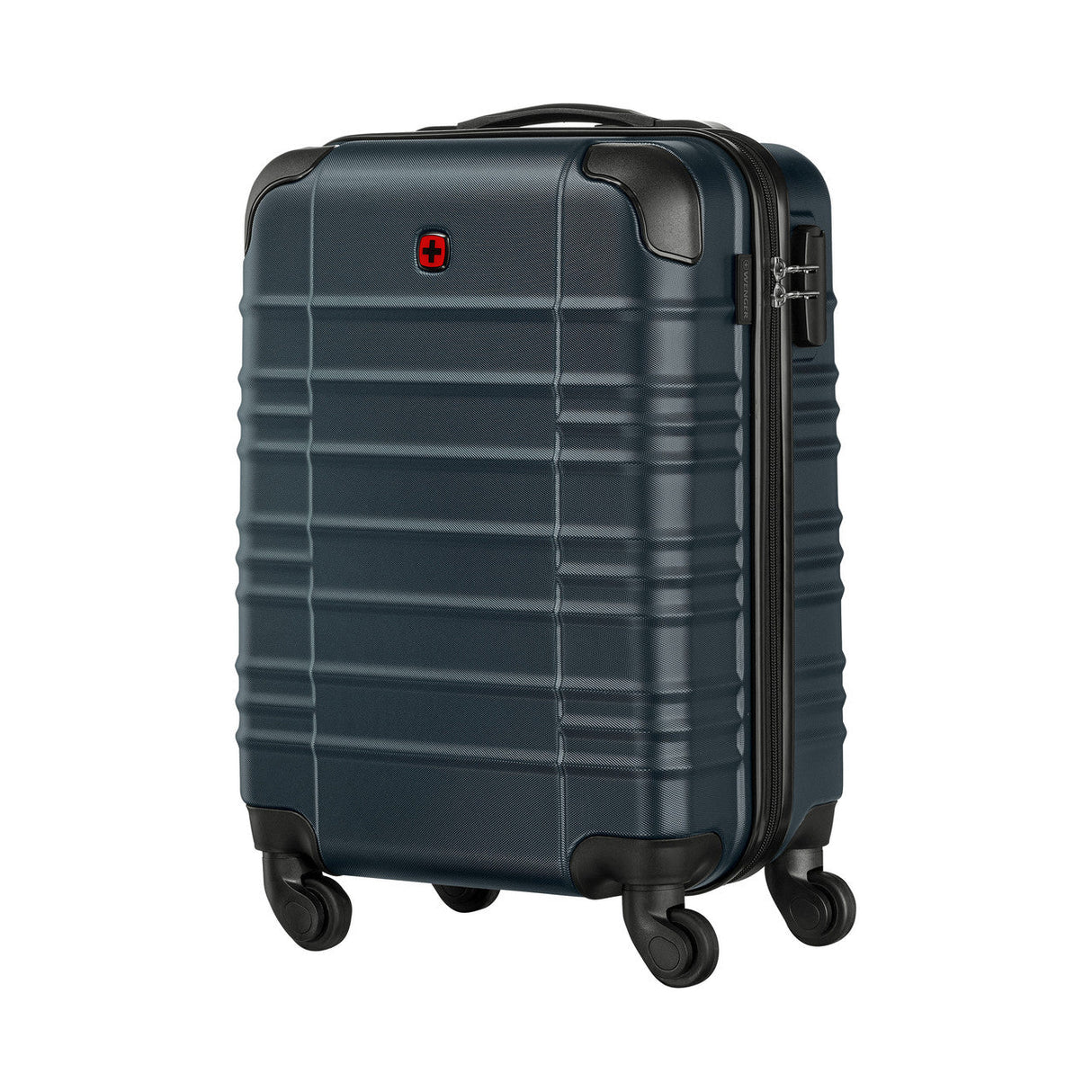 Wenger Amplar Lightweight Blue Carry-On Suitcase with Wheels 653144