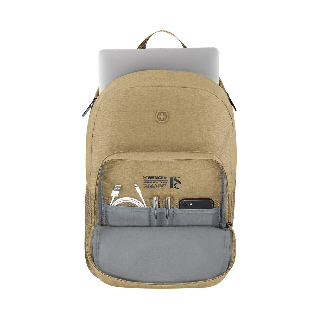 Wenger Crango 16 Inch Eco Laptop Backpack Beige 653180 Sustainable Style