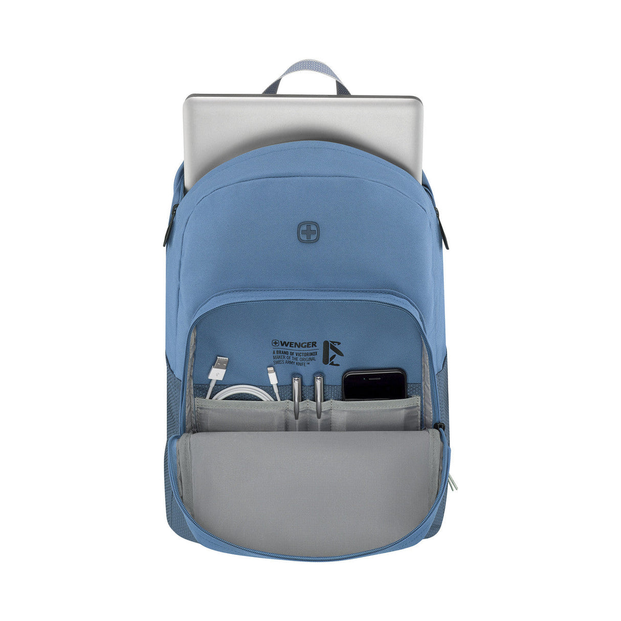 Wenger Crango 16in Eco Laptop Backpack Blue Recycled PET 653181