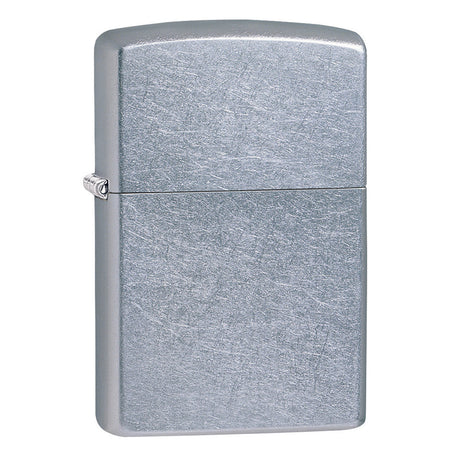 Classic Zippo lighter with a brushed silver finish.