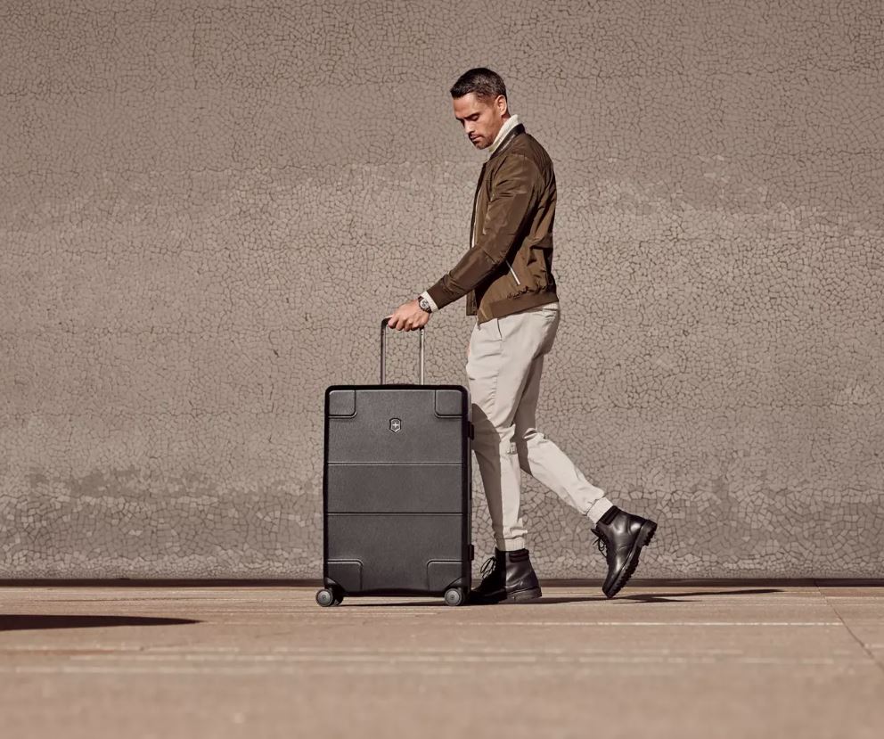 Victorinox Lexicon Black Aluminum Frame Suitcase 96L TSA 610541