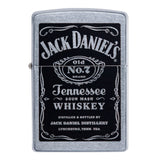 Jack Daniel’s Tennessee Whiskey branded Zippo-style metal lighter.