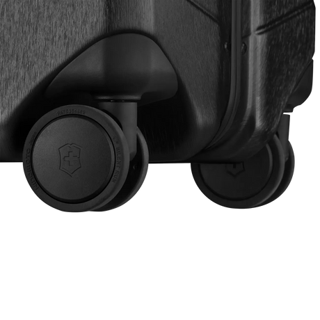 Wheels of a suitcase or luggage.