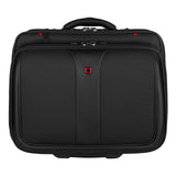 Black rolling laptop briefcase with red accents.