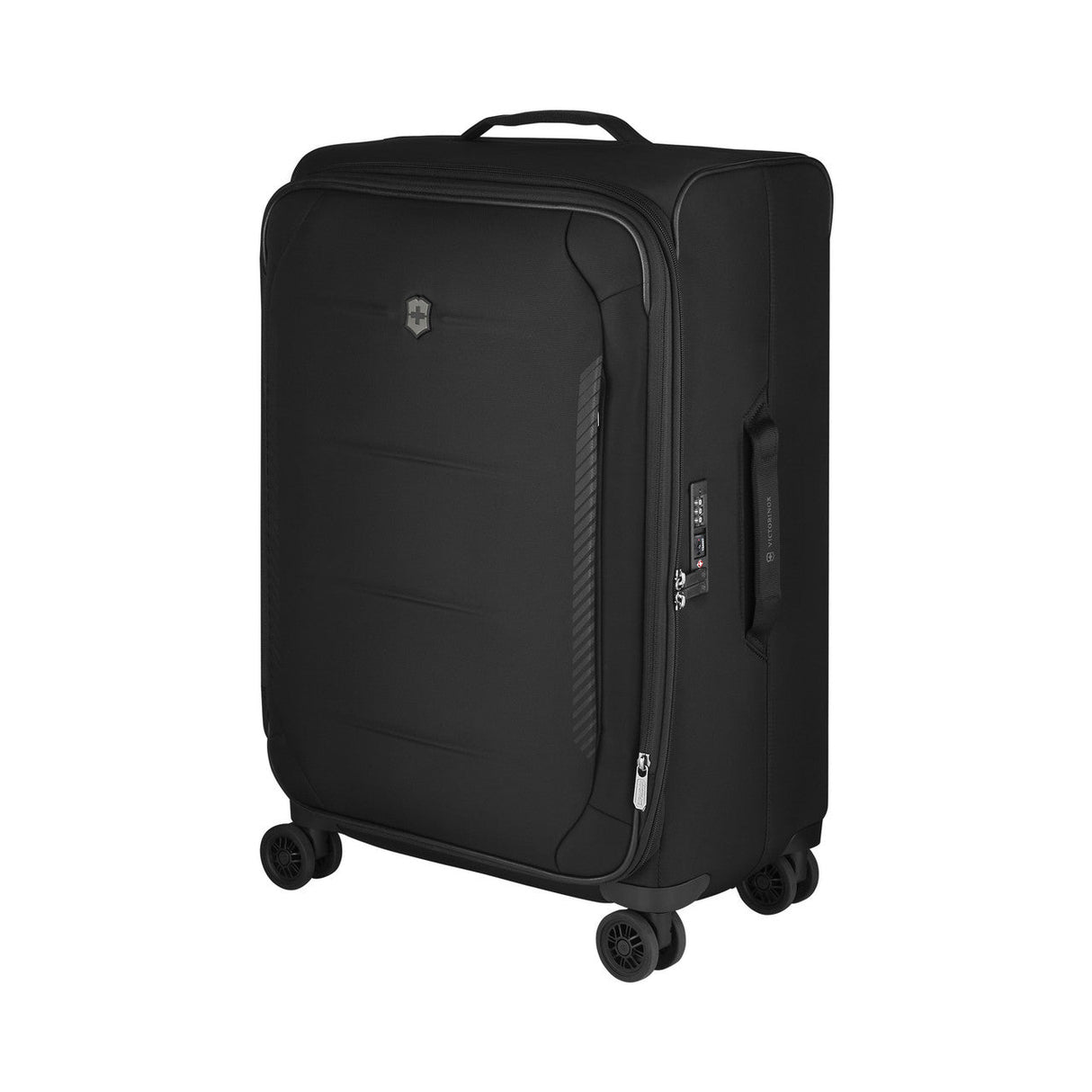 Victorinox Recycled PET Medium Travel Case Black Four-Wheel 612420