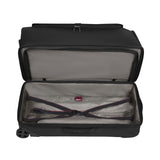 Open suitcase or luggage bag with an interior compartment visible.