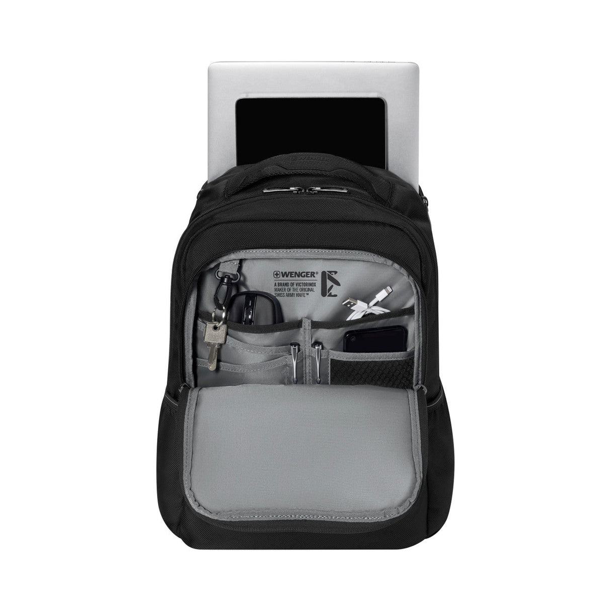 Wenger Sustainable 16in Laptop Backpack with Trolley Strap Black 612737