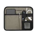 Organizer pouch with compartments for electronic devices and accessories.