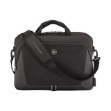 Wenger Sustainable Black Laptop Briefcase 16 Inch with Trolley Strap 653300