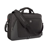 Wenger Sustainable Black Laptop Briefcase 16 Inch with Trolley Strap 653300