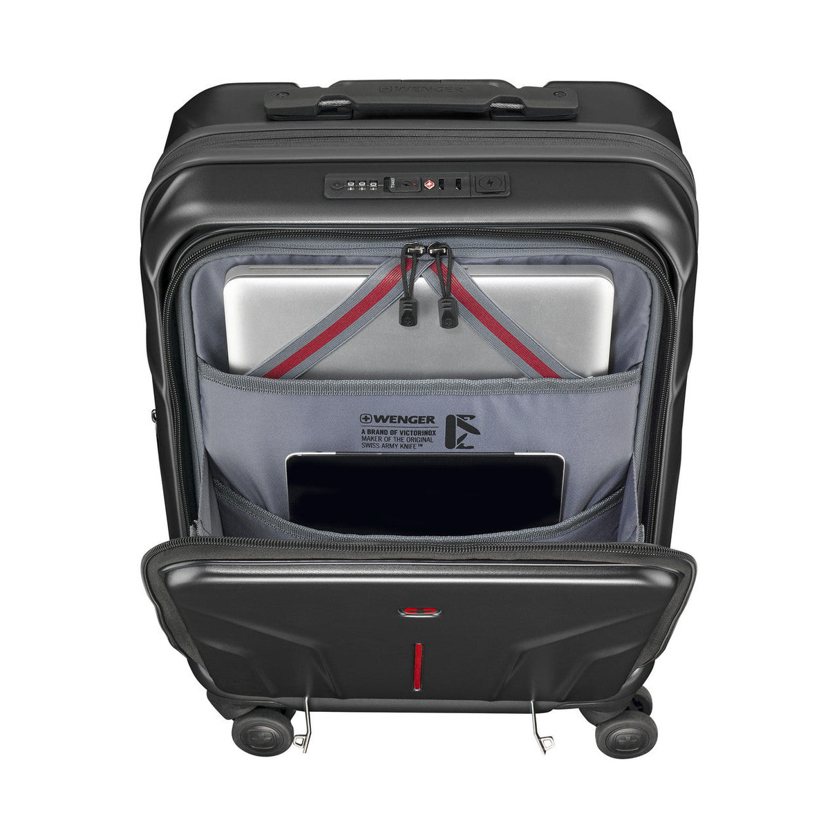 Wenger Amplix Hardside Carry-on with USB Ports Black SKU 653323