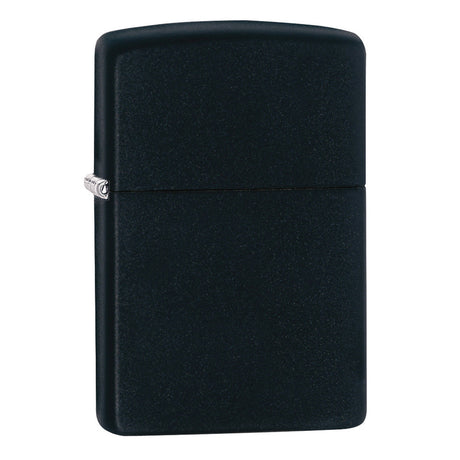 Black matte Zippo lighter.