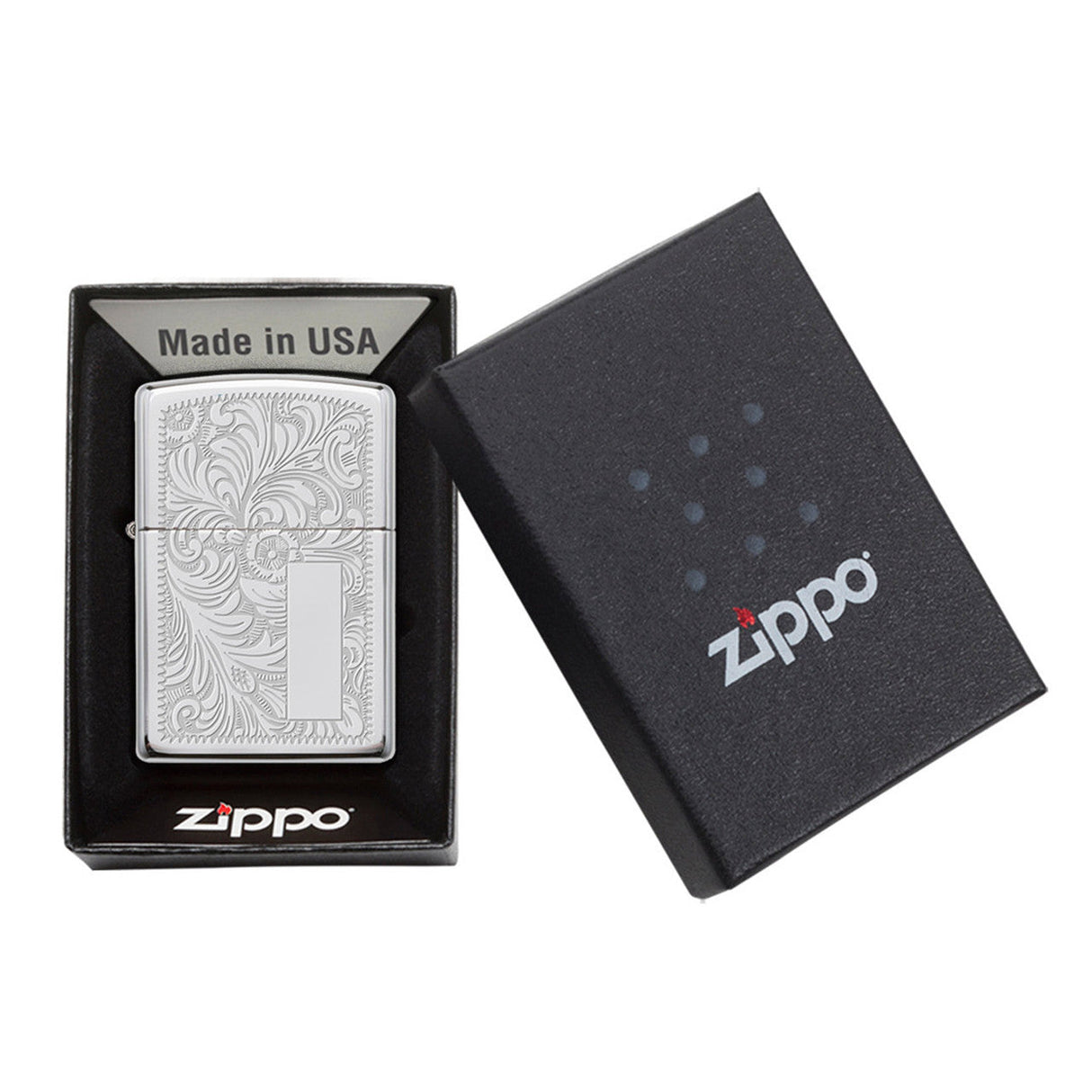 Zippo Classic Chrome Windproof Lighter with Polished Finish Model 90352