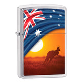 Zippo Adventure Series Kangaroo Flag Windproof Lighter Model 98914