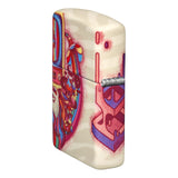 Anatomical model or illustration of a kidney cross-section showing internal structures.